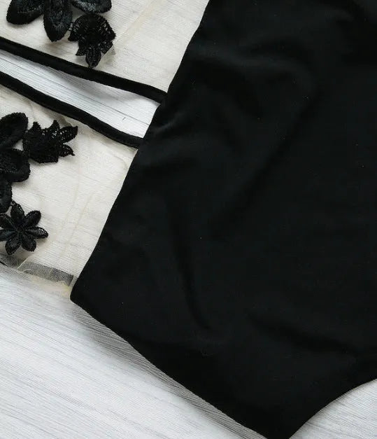 Applique one-piece bikini set - Bellarte Enchanté Applique one-piece bikini set