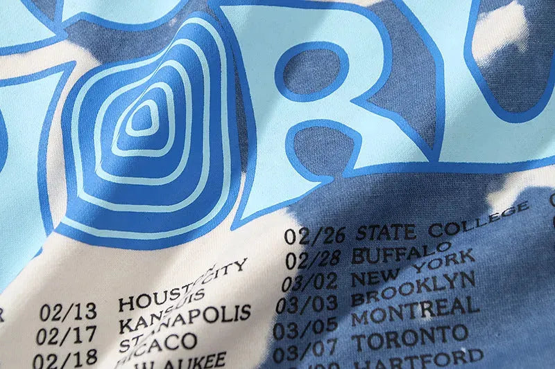 Astronaut Blau Batik Hoodie - Bellarte Enchanté Astronaut Blau Batik Hoodie