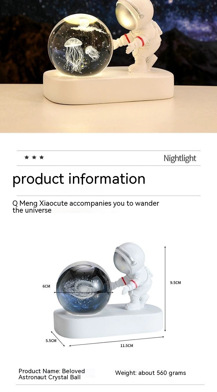 Astronauts Stroll Through The Starry Sky With Small Night Lights - Bellarte Enchanté Astronauts Stroll Through The Starry Sky With Small Night Lights