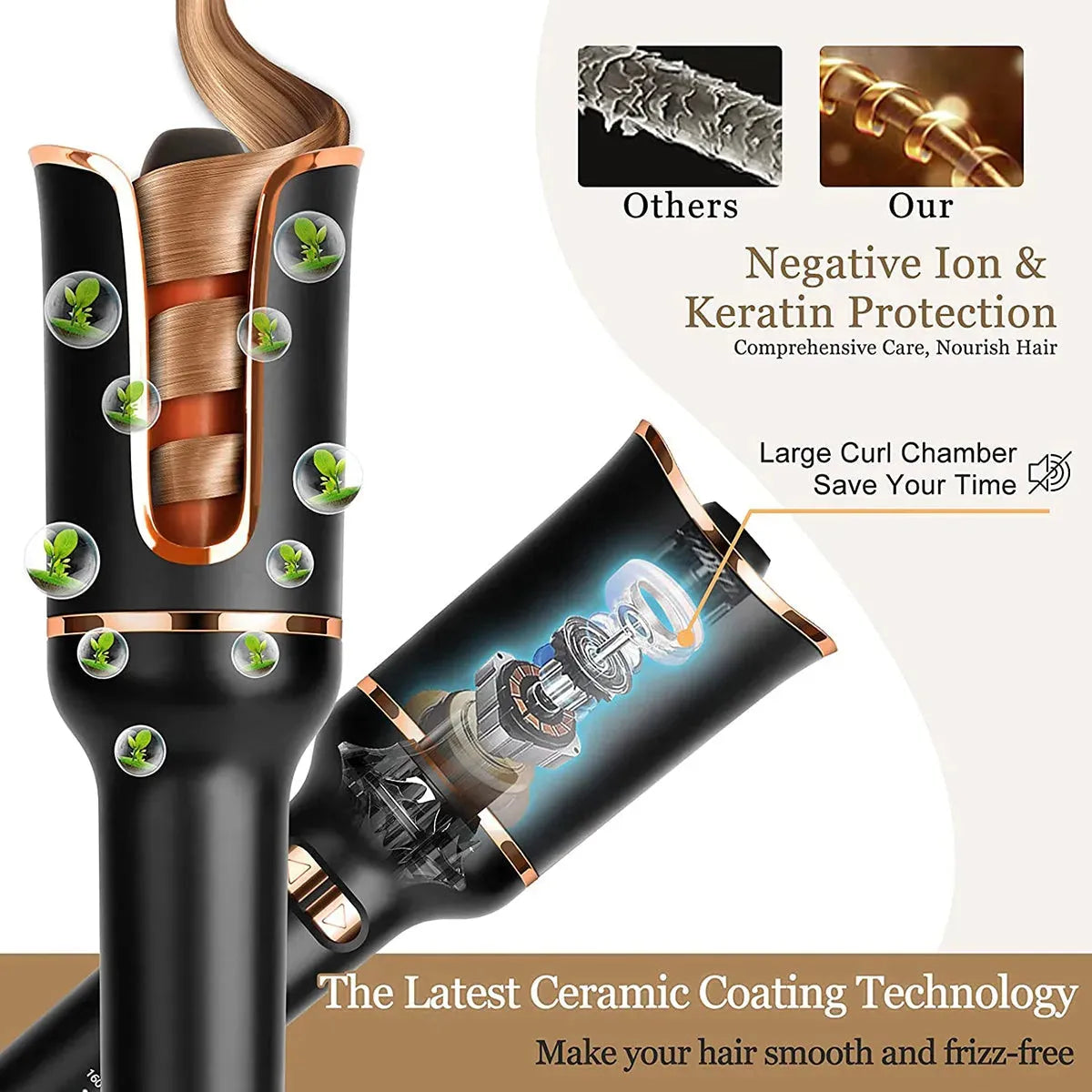 Automatic Curling Iron Air Curling Flat Iron Magic - Bellarte Enchanté Automatic Curling Iron Air Curling Flat Iron Magic