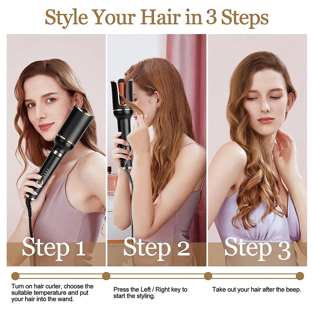 Automatic Curling Iron Air Curling Flat Iron Magic - Bellarte Enchanté Automatic Curling Iron Air Curling Flat Iron Magic