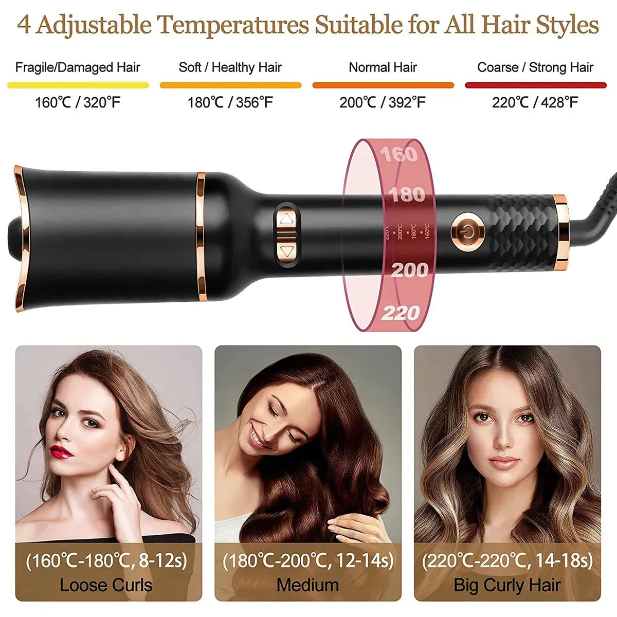 Automatic Curling Iron Air Curling Flat Iron Magic - Bellarte Enchanté Automatic Curling Iron Air Curling Flat Iron Magic