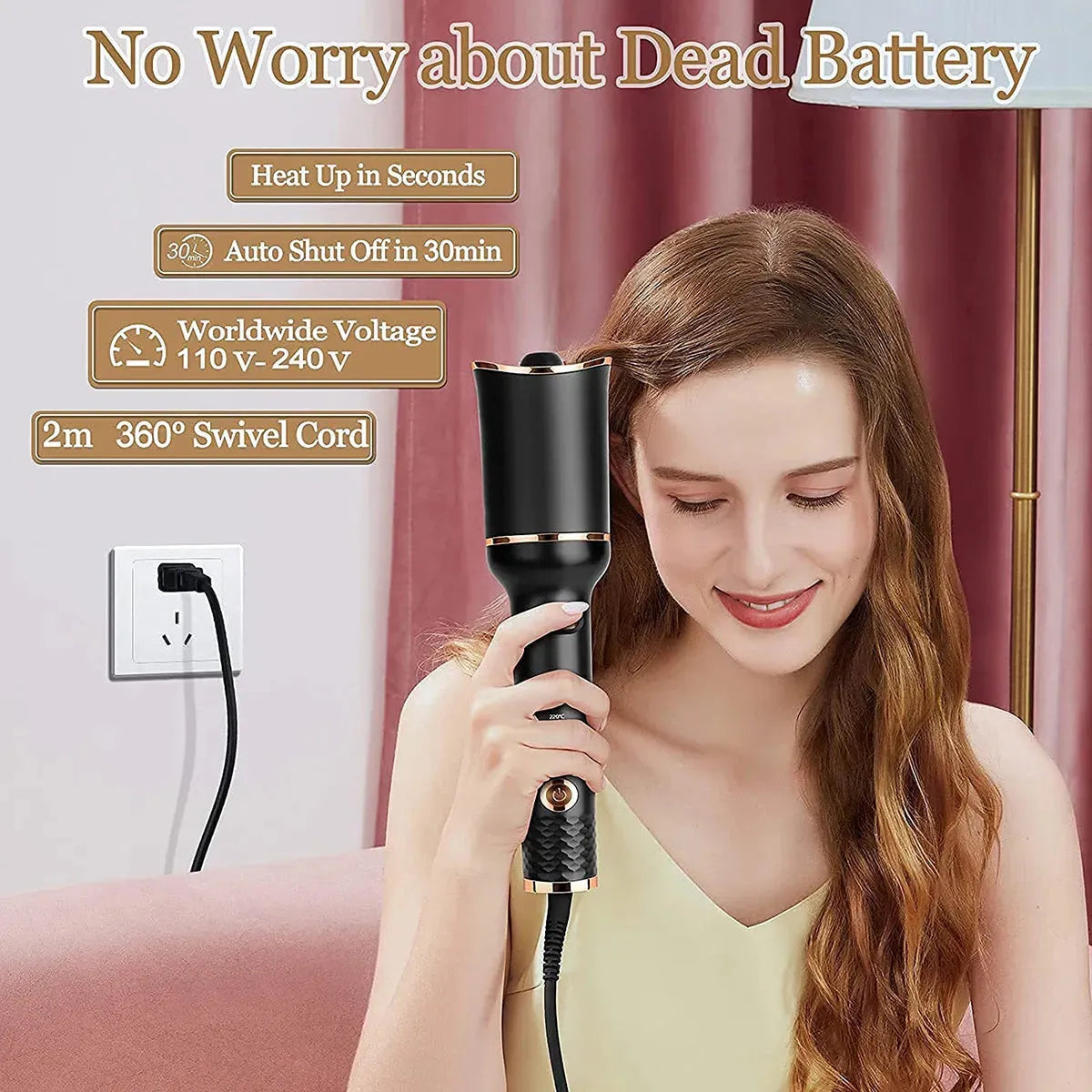 Automatic Curling Iron Air Curling Flat Iron Magic - Bellarte Enchanté Automatic Curling Iron Air Curling Flat Iron Magic