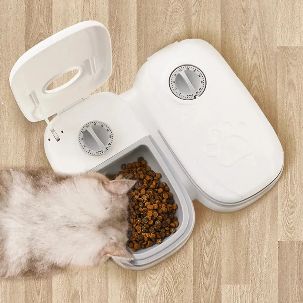 Automatic Pet Feeder Smart Food Dispenser For Cats Dogs Timer Stainless Steel Bowl Auto Dog Cat Pet Feeding Pets Supplies - Bellarte Enchanté Automatic Pet Feeder Smart Food Dispenser For Cats Dogs Timer Stainless Steel Bowl Auto Dog Cat Pet Feeding Pets Supplies