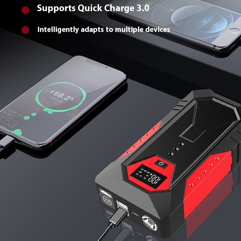 Automobile Emergency Start Power Source 12V Mobile Power Bank Large Capacity Car Battery - Bellarte Enchanté Automobile Emergency Start Power Source 12V Mobile Power Bank Large Capacity Car Battery