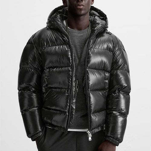 Autumn And Winter Down Black Warm Simple And Comfortable Hooded Short Coat - Bellarte Enchanté Autumn And Winter Down Black Warm Simple And Comfortable Hooded Short Coat