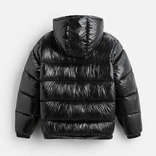 Autumn And Winter Down Black Warm Simple And Comfortable Hooded Short Coat - Bellarte Enchanté Autumn And Winter Down Black Warm Simple And Comfortable Hooded Short Coat