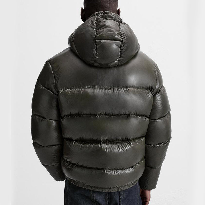 Autumn And Winter Down Black Warm Simple And Comfortable Hooded Short Coat - Bellarte Enchanté Autumn And Winter Down Black Warm Simple And Comfortable Hooded Short Coat