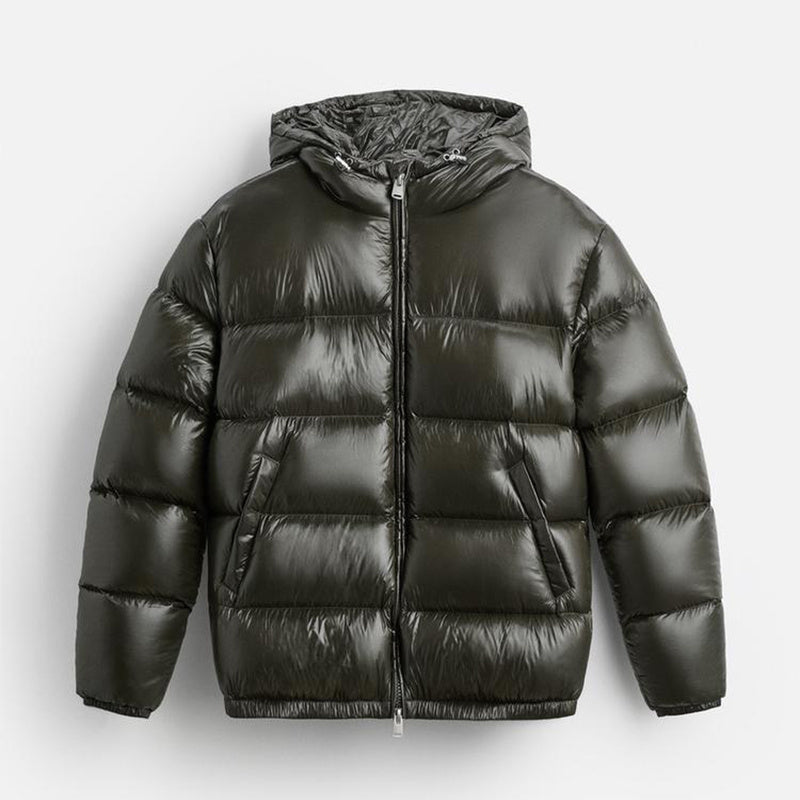 Autumn And Winter Down Black Warm Simple And Comfortable Hooded Short Coat - Bellarte Enchanté Autumn And Winter Down Black Warm Simple And Comfortable Hooded Short Coat
