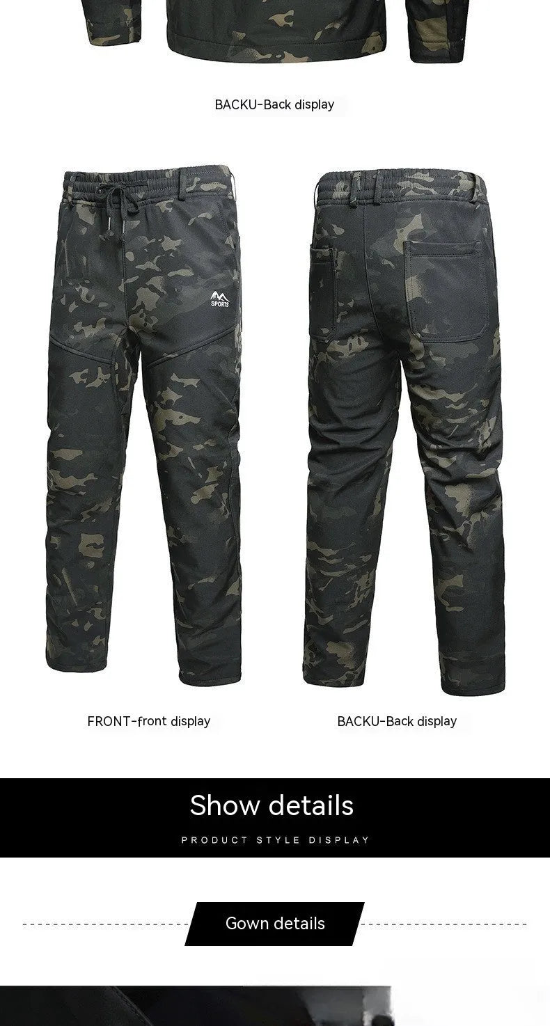 Autumn And Winter Fleece-lined Warm Waterproof Labor Protection Camouflage Clothing Wear-resistant Outdoor Mountaineering - Bellarte Enchanté Autumn And Winter Fleece-lined Warm Waterproof Labor Protection Camouflage Clothing Wear-resistant Outdoor Mountaineering