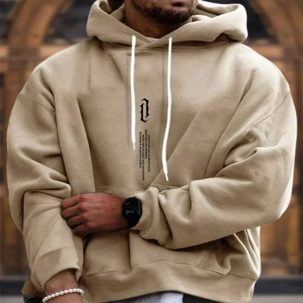 Autumn And Winter Men's Pullover Printed Hooded Sweater - Bellarte Enchanté Autumn And Winter Men's Pullover Printed Hooded Sweater