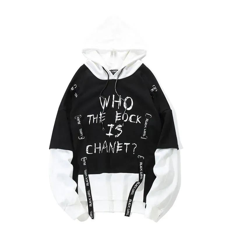 Autumn Men Graffiti Oversize Hoodies Hip-hop Round Neck Cotton Hoodie - Bellarte Enchanté Autumn Men Graffiti Oversize Hoodies Hip-hop Round Neck Cotton Hoodie