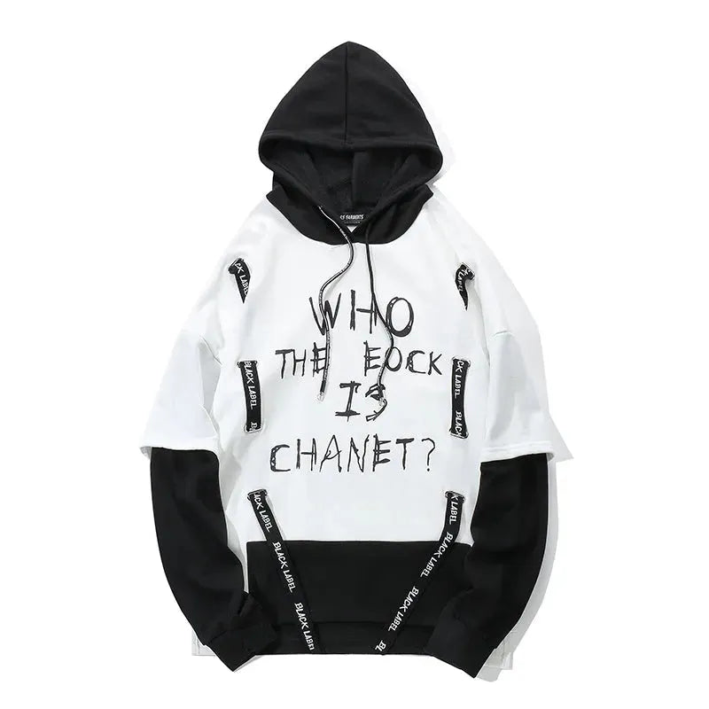 Autumn Men Graffiti Oversize Hoodies Hip-hop Round Neck Cotton Hoodie - Bellarte Enchanté Autumn Men Graffiti Oversize Hoodies Hip-hop Round Neck Cotton Hoodie