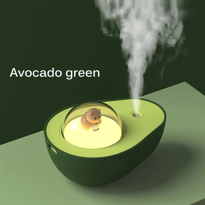 Avocado Mini Spray Humidifier USB Charging Night Light Portable Mist Sprayer For Home Car - Bellarte Enchanté Avocado Mini Spray Humidifier USB Charging Night Light Portable Mist Sprayer For Home Car