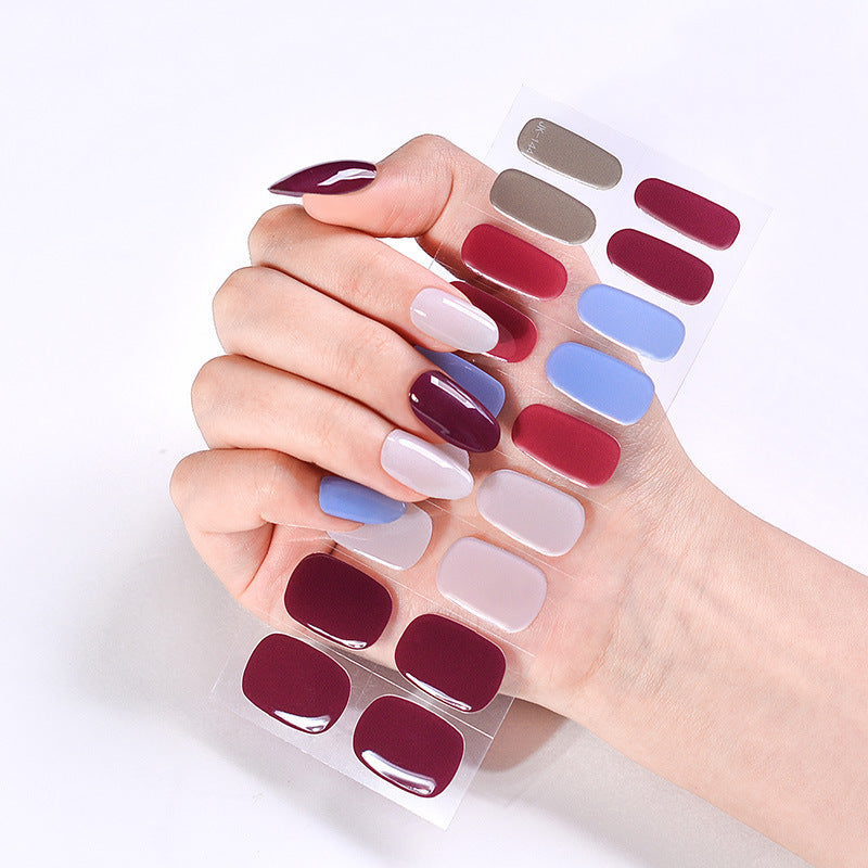 UV Phototherapy Semi-curing Gel Semi-baked Nail Sticker