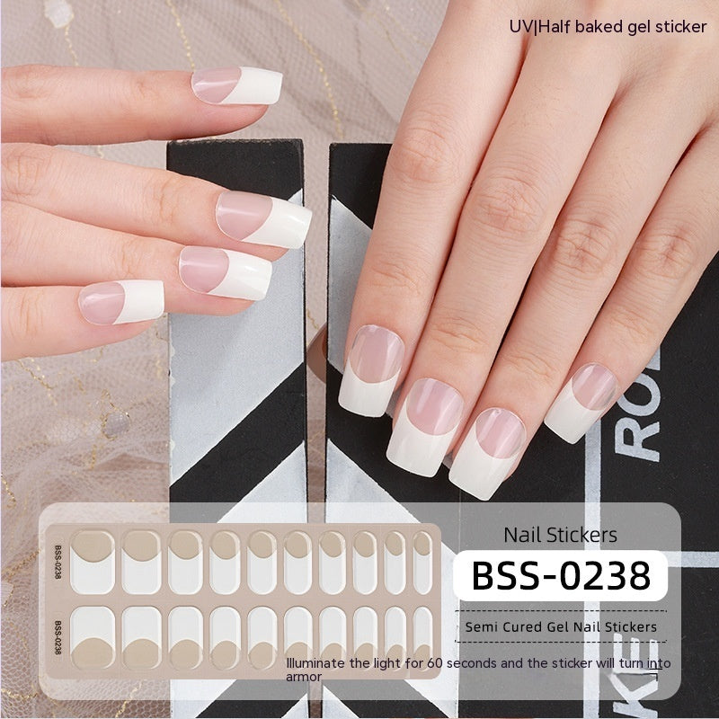 Gel Nail Art Sticker Semi-curing Gel