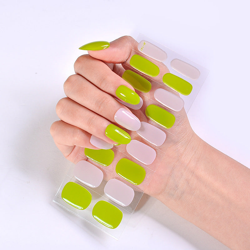 UV Phototherapy Semi-curing Gel Semi-baked Nail Sticker