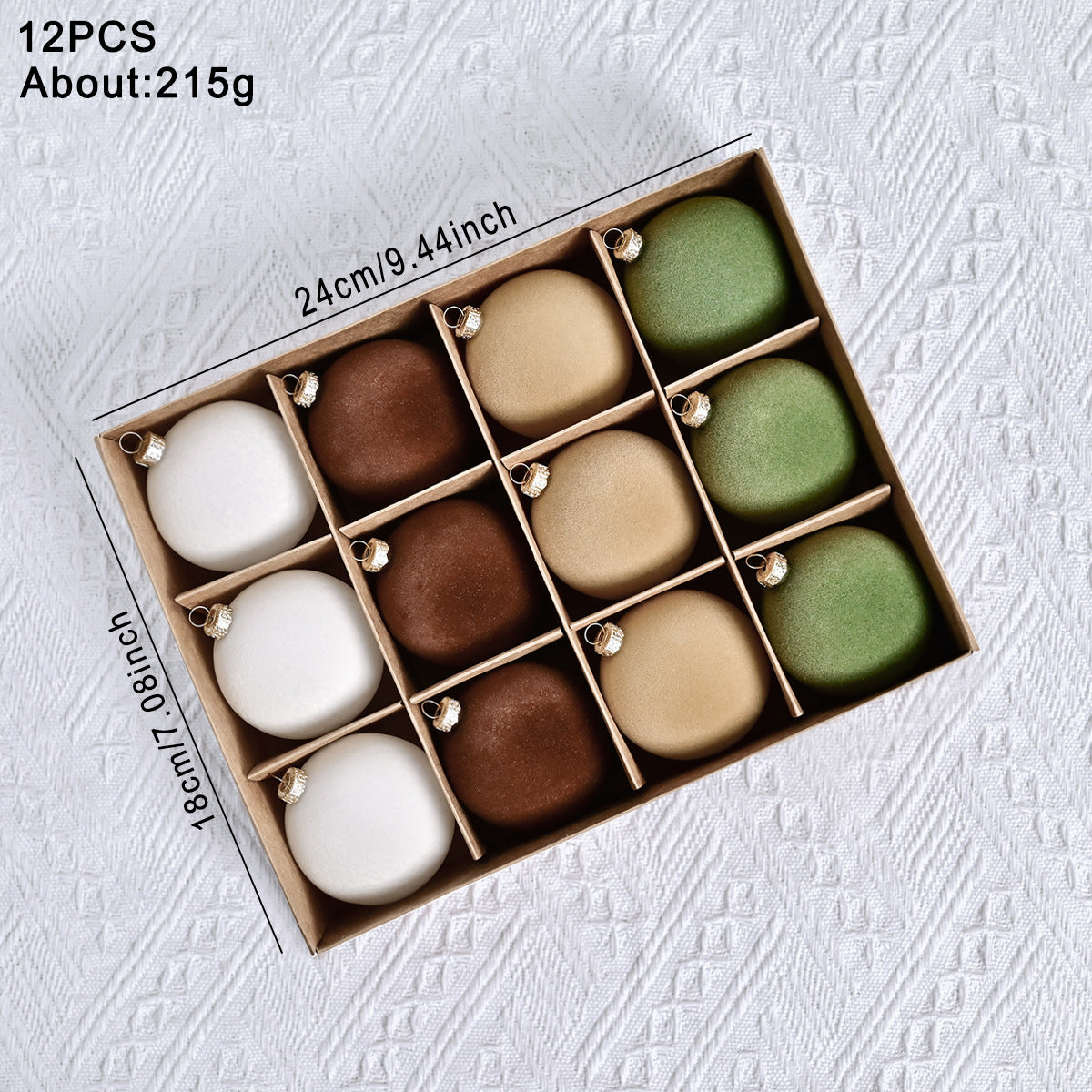 Christmas Ball Flocking Pendant Ornament