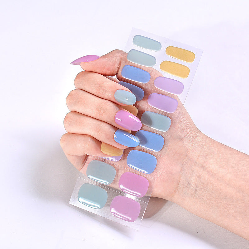 UV Phototherapy Semi-curing Gel Semi-baked Nail Sticker