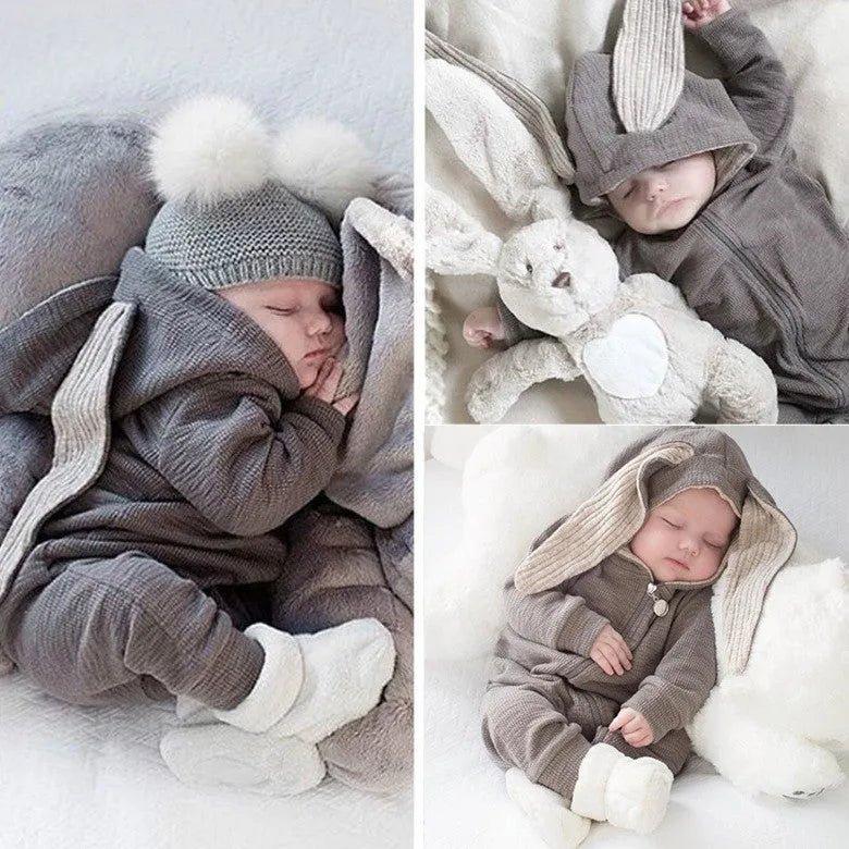 Babies' Big Ears Rabbit One-piece Romper - Bellarte Enchanté Babies' Big Ears Rabbit One-piece Romper