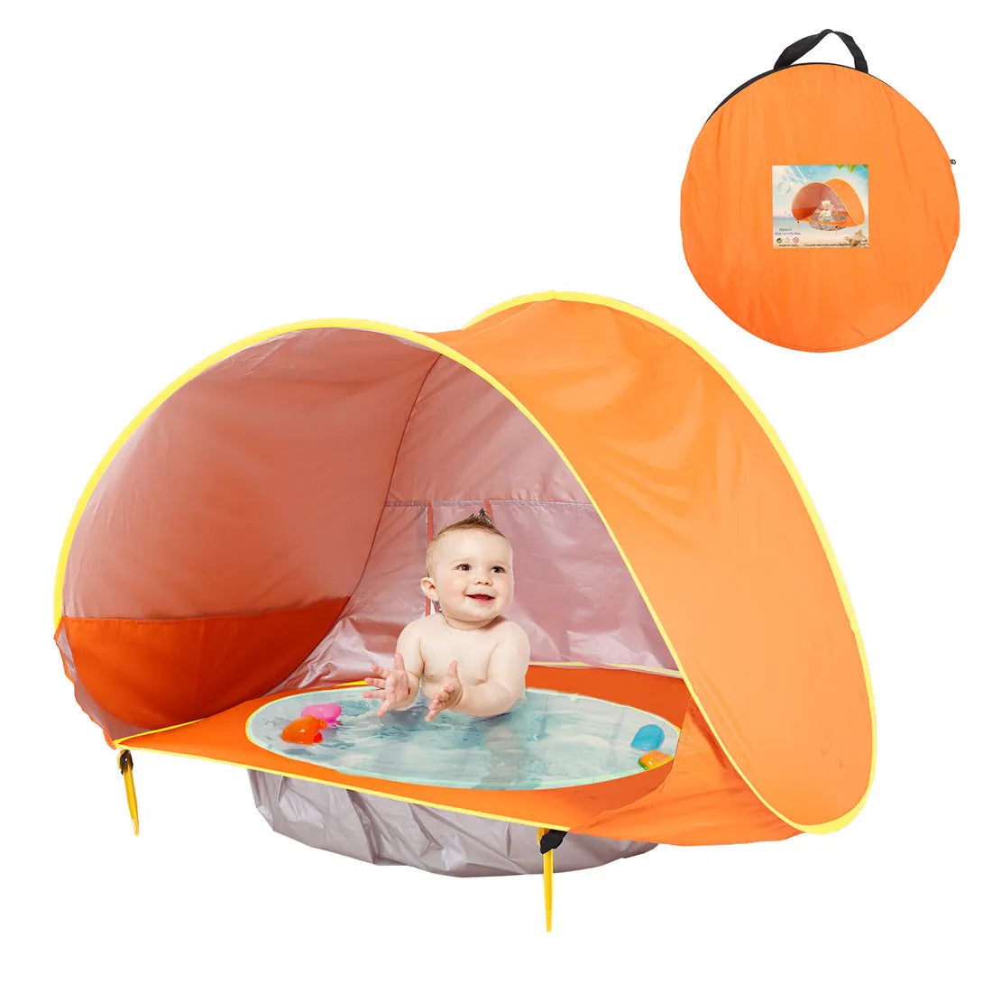Baby Beach Tent Kids Outdoor Camping Easy Fold Up Waterproof Up Sun Awning Tent UV-protecting - Bellarte Enchanté Baby Beach Tent Kids Outdoor Camping Easy Fold Up Waterproof Up Sun Awning Tent UV-protecting