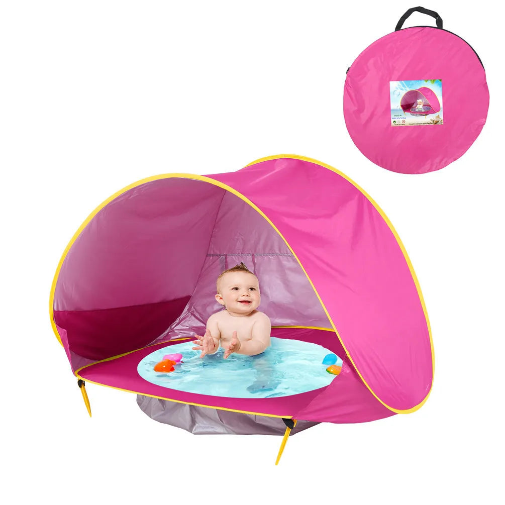 Baby Beach Tent Kids Outdoor Camping Easy Fold Up Waterproof Up Sun Awning Tent UV-protecting - Bellarte Enchanté Baby Beach Tent Kids Outdoor Camping Easy Fold Up Waterproof Up Sun Awning Tent UV-protecting
