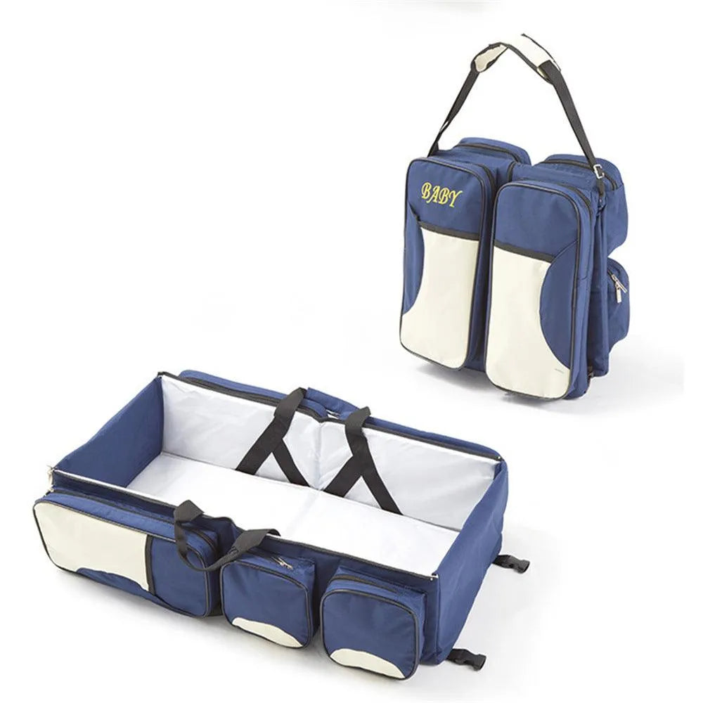 Baby Folding Bed Mommy Bag Portable One Shoulder Mommy - Bellarte Enchanté Baby Folding Bed Mommy Bag Portable One Shoulder Mommy