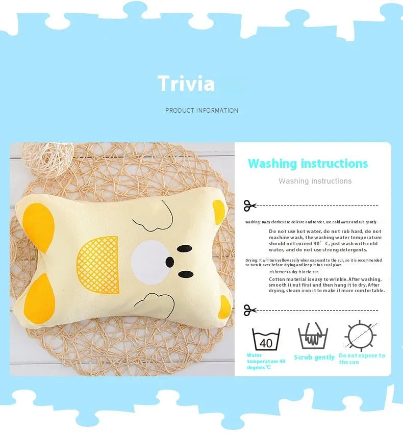 Baby Pillow Detachable Removable Washable Baby Pillow - Bellarte Enchanté Baby Pillow Detachable Removable Washable Baby Pillow