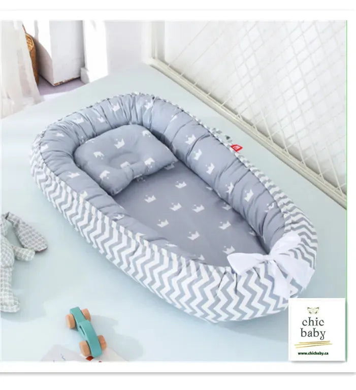 Baby Removable And Washable Bed Crib Portable Crib Travel Bed For Children Infant Kids Cotton Cradle - Bellarte Enchanté Baby Removable And Washable Bed Crib Portable Crib Travel Bed For Children Infant Kids Cotton Cradle