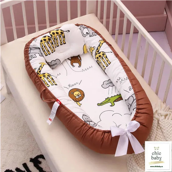 Baby Removable And Washable Bed Crib Portable Crib Travel Bed For Children Infant Kids Cotton Cradle - Bellarte Enchanté Baby Removable And Washable Bed Crib Portable Crib Travel Bed For Children Infant Kids Cotton Cradle
