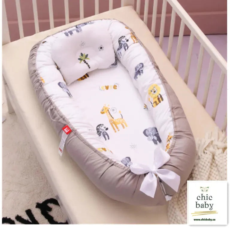 Baby Removable And Washable Bed Crib Portable Crib Travel Bed For Children Infant Kids Cotton Cradle - Bellarte Enchanté Baby Removable And Washable Bed Crib Portable Crib Travel Bed For Children Infant Kids Cotton Cradle