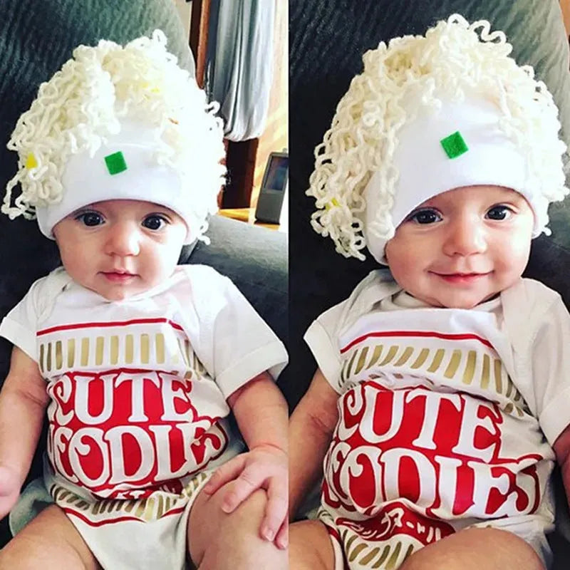 Baby Short Sleeve CUTE NOODLES Rompers - Bellarte Enchanté Baby Short Sleeve CUTE NOODLES Rompers