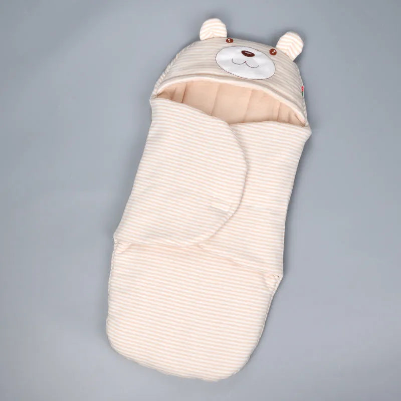 Baby Sleeping Bag Newborn Autumn Winter Thick Swaddle Blanket Anti-startle Color Cotton Anti-kick Newborns Sleeping Quilt - Bellarte Enchanté Baby Sleeping Bag Newborn Autumn Winter Thick Swaddle Blanket Anti-startle Color Cotton Anti-kick Newborns Sleeping Quilt