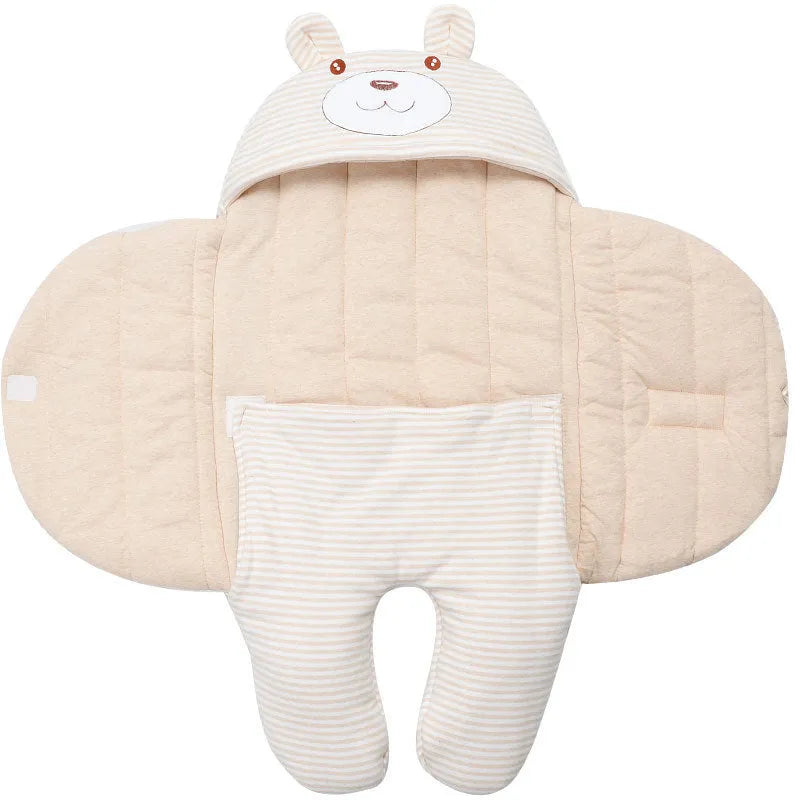 Baby Sleeping Bag Newborn Autumn Winter Thick Swaddle Blanket Anti-startle Color Cotton Anti-kick Newborns Sleeping Quilt - Bellarte Enchanté Baby Sleeping Bag Newborn Autumn Winter Thick Swaddle Blanket Anti-startle Color Cotton Anti-kick Newborns Sleeping Quilt