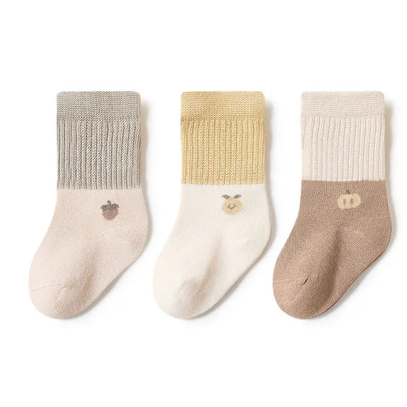 Baby Socks Boneless Loose Mouth Middle Tube Baby Class A Combed Cotton - Bellarte Enchanté Baby Socks Boneless Loose Mouth Middle Tube Baby Class A Combed Cotton