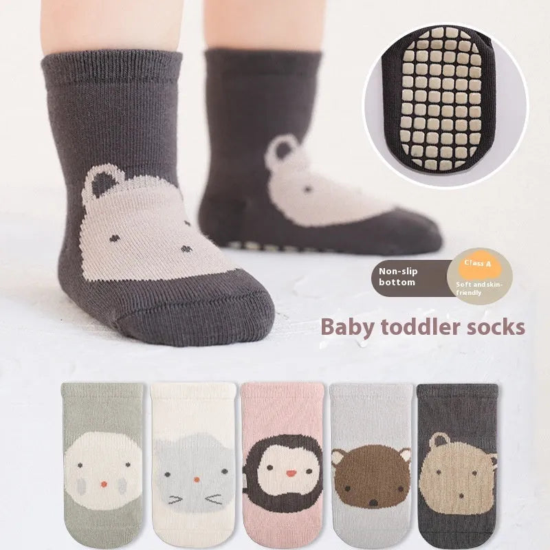 Baby Toddler Socks Spring And Autumn Indoor Base Gel Non-slip - Bellarte Enchanté Baby Toddler Socks Spring And Autumn Indoor Base Gel Non-slip