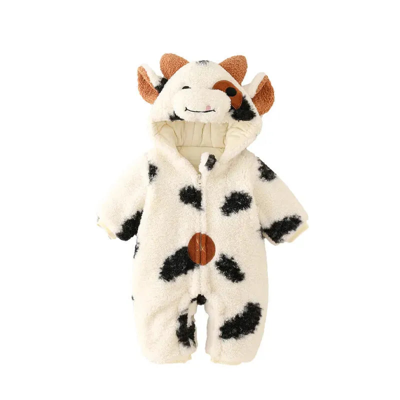 Baby Winter Fleece-lined Thickened Jumpsuit - Bellarte Enchanté Baby Winter Fleece-lined Thickened Jumpsuit
