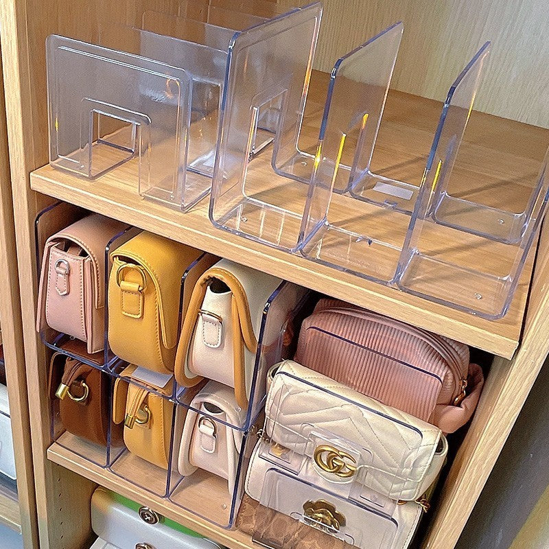 Bag Storage Box Partition Plate Place Bag Storage Rack Handbag Storage Wardrobe Finishing Partition - Bellarte Enchanté Bag Storage Box Partition Plate Place Bag Storage Rack Handbag Storage Wardrobe Finishing Partition