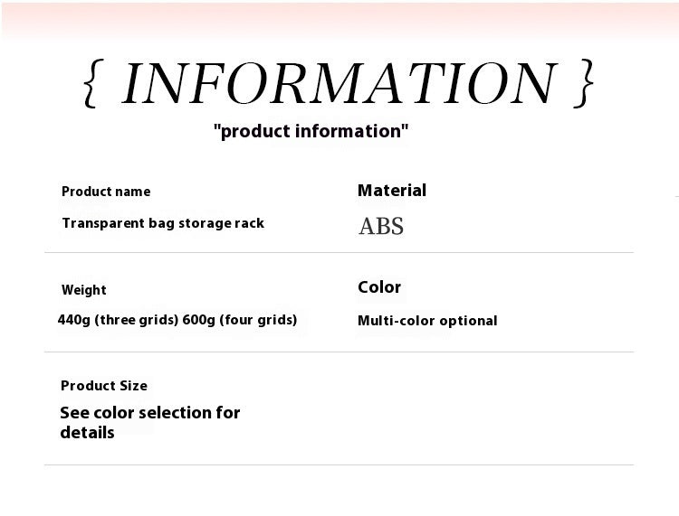 Bag Storage Box Partition Plate Place Bag Storage Rack Handbag Storage Wardrobe Finishing Partition - Bellarte Enchanté Bag Storage Box Partition Plate Place Bag Storage Rack Handbag Storage Wardrobe Finishing Partition