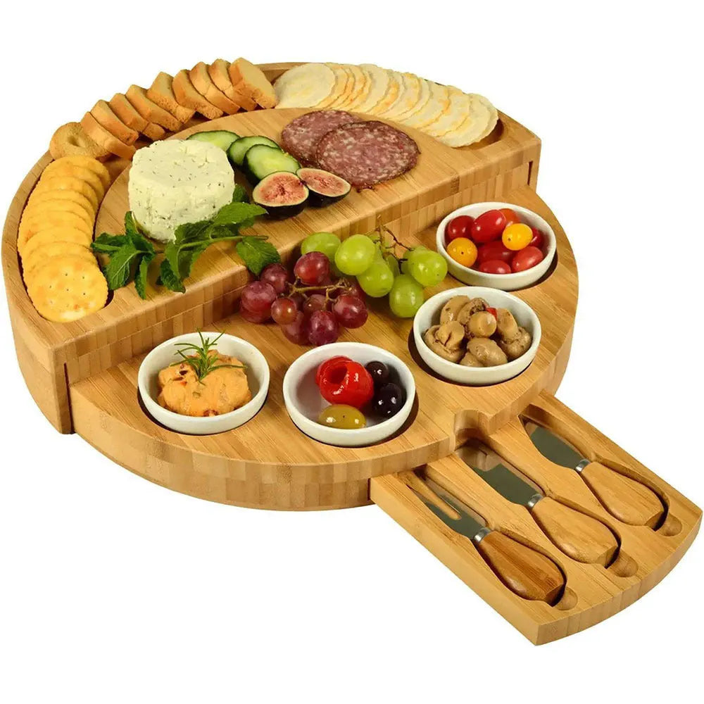Bamboo Foldable Cheese Board - Bellarte Enchanté Bamboo Foldable Cheese Board