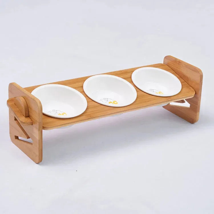 Bamboo single double double bowl bamboo frame - Bellarte Enchanté Bamboo single double double bowl bamboo frame