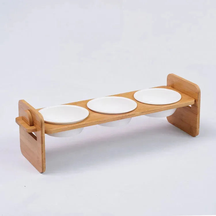 Bamboo single double double bowl bamboo frame - Bellarte Enchanté Bamboo single double double bowl bamboo frame