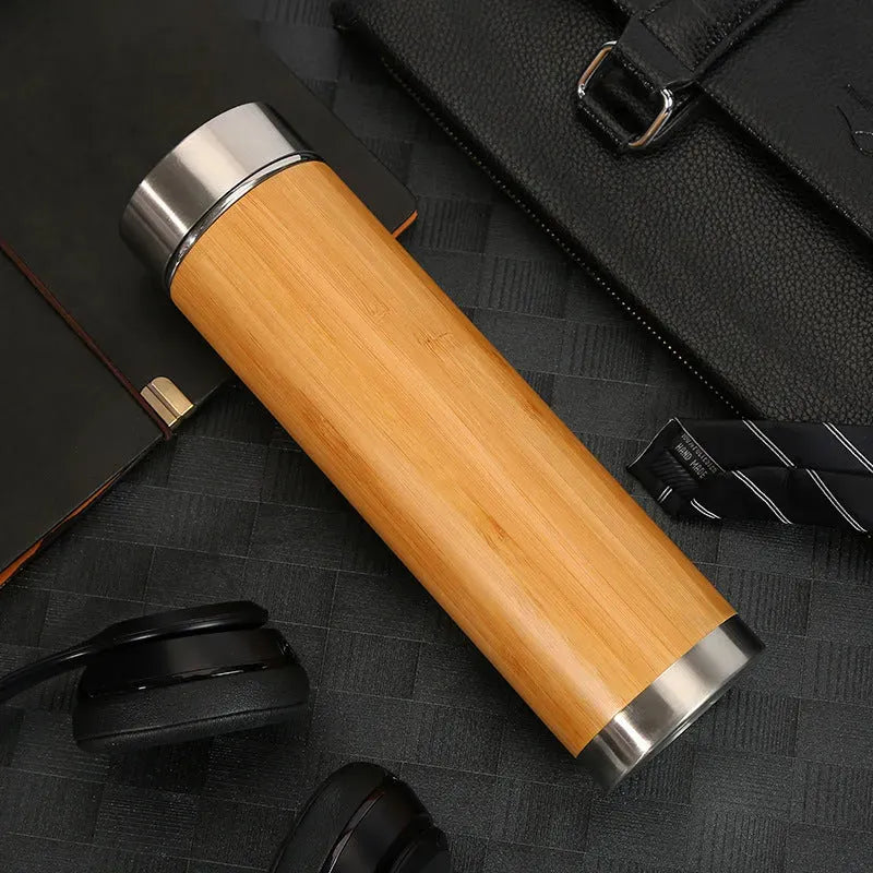 Bamboo Stainless Steel Insulated Bamboo Water Cup - Bellarte Enchanté Bamboo Stainless Steel Insulated Bamboo Water Cup
