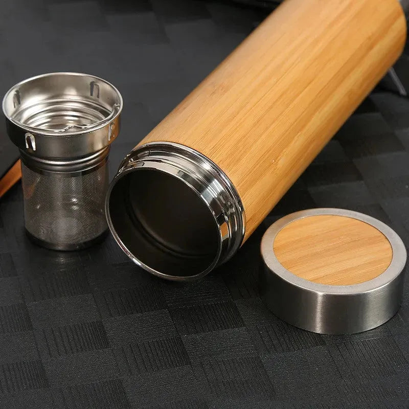 Bamboo Stainless Steel Insulated Bamboo Water Cup - Bellarte Enchanté Bamboo Stainless Steel Insulated Bamboo Water Cup