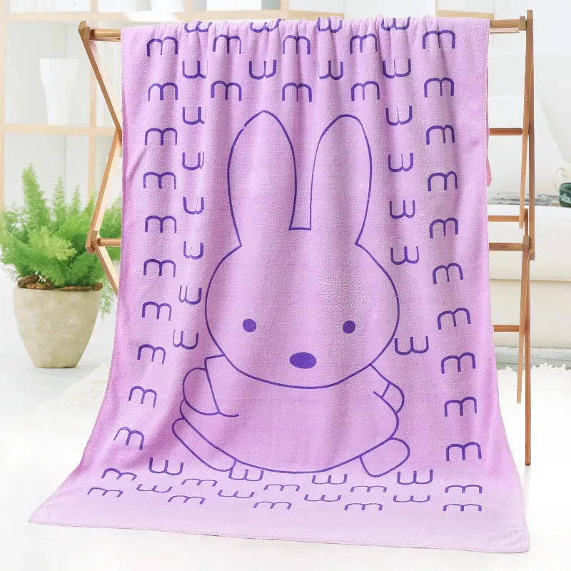 Bath towel beach towel cartoon print - Bellarte Enchanté Bath towel beach towel cartoon print