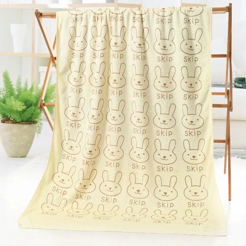 Bath towel beach towel cartoon print - Bellarte Enchanté Bath towel beach towel cartoon print