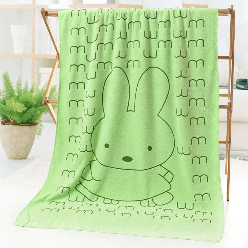 Bath towel beach towel cartoon print - Bellarte Enchanté Bath towel beach towel cartoon print