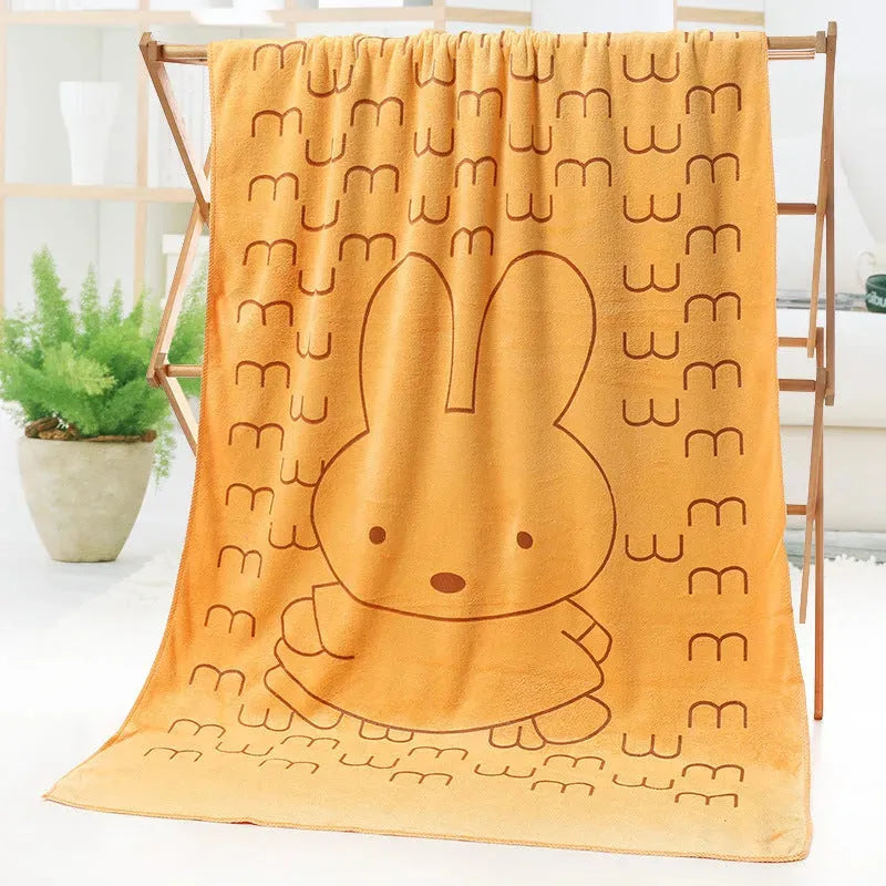 Bath towel beach towel cartoon print - Bellarte Enchanté Bath towel beach towel cartoon print