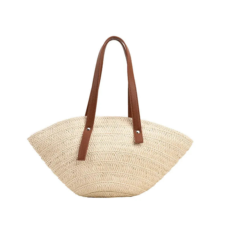 Beach straw hat woven handbag - Bellarte Enchanté Beach straw hat woven handbag
