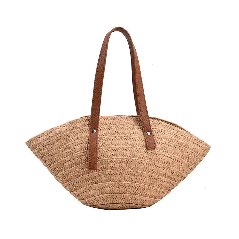 Beach straw hat woven handbag - Bellarte Enchanté Beach straw hat woven handbag